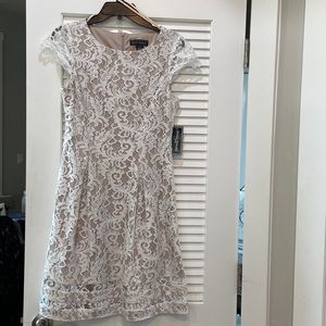 NWT Jessica Howard Petite White Lace Dress Size 10P